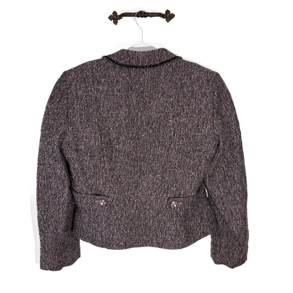 Tahari Cropped Tweed Blazer - Picture 3 of 12